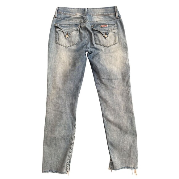 Hudson Jeans Light‎ Blue Cat Midrise Skinny Denim Stretch Step Hem Women's 28 - Picture 2 of 9